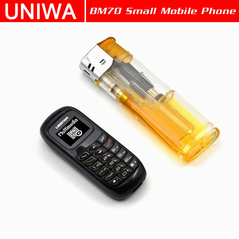 Мини мобильный телефон UNIWA L8STAR BM70 беспроводные Bluetooth наушники сотовый стерео GSM