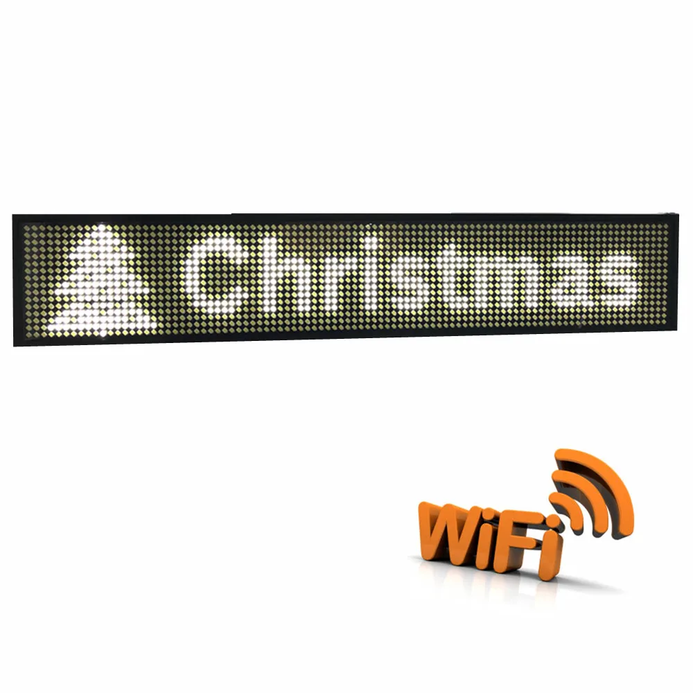P5MM СВЕТОДИОДНАЯ вывеска WiFi доска Прокрутка Программируемый дисплей сообщение