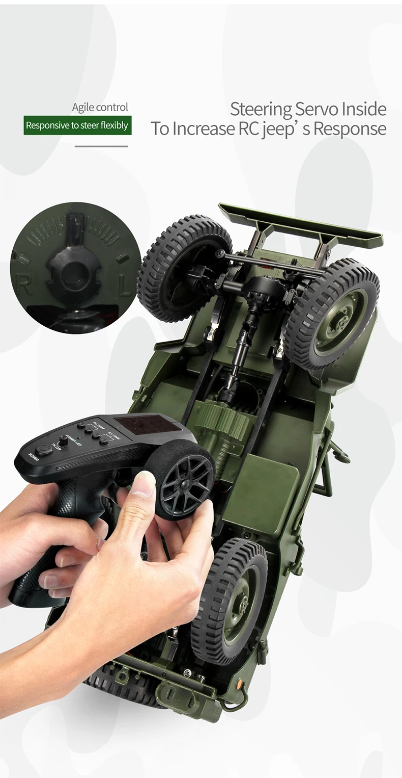 Eachine EC01 2,4G 1/10 4WD RC альпинистский автомобиль джедай транспортер камуфляж военный грузовик RTR RC модель внедорожника игрушки