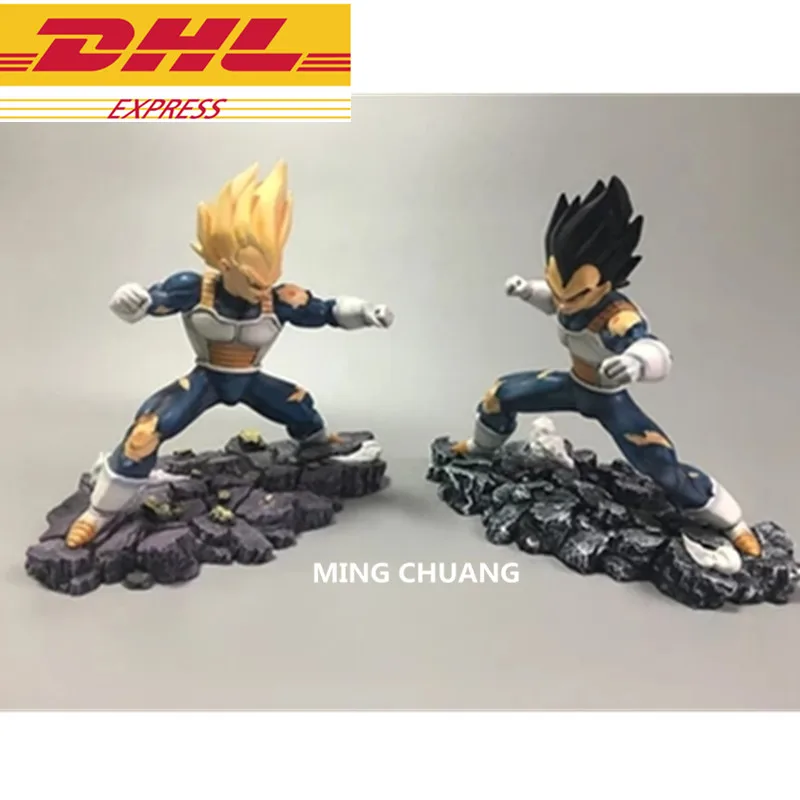 Dragon Ball Z статуя Супер Saiyan Vegeta бюст Bulma жена полная длина портрет GK фигурка