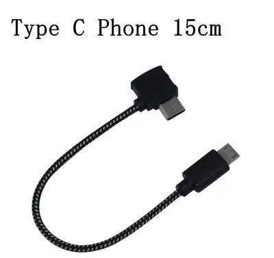 Type-c 15cm Spark пульт дистанционного управления кабель для передачи данных для DJI Spark провод Connet мобильный телефон планшет передача Android Micr USB/type-c дроны - Цвет: Type-c 15cm