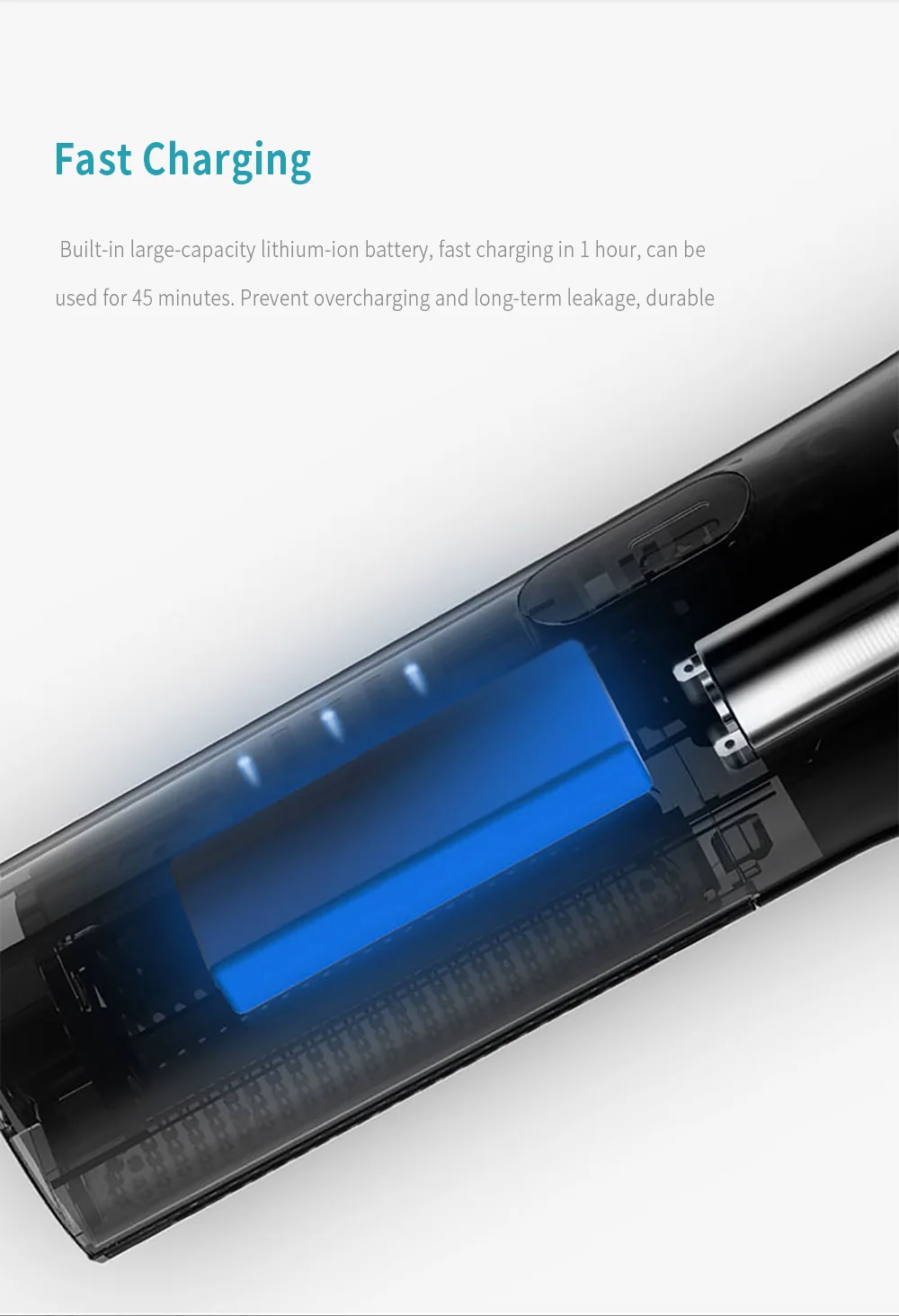 Xiaomi SMATE Детский Электрический триммер для волос USB Водонепроницаемый триммер для стрижки перезаряжаемый ультра-тихий автоматический триммер для волос для детей