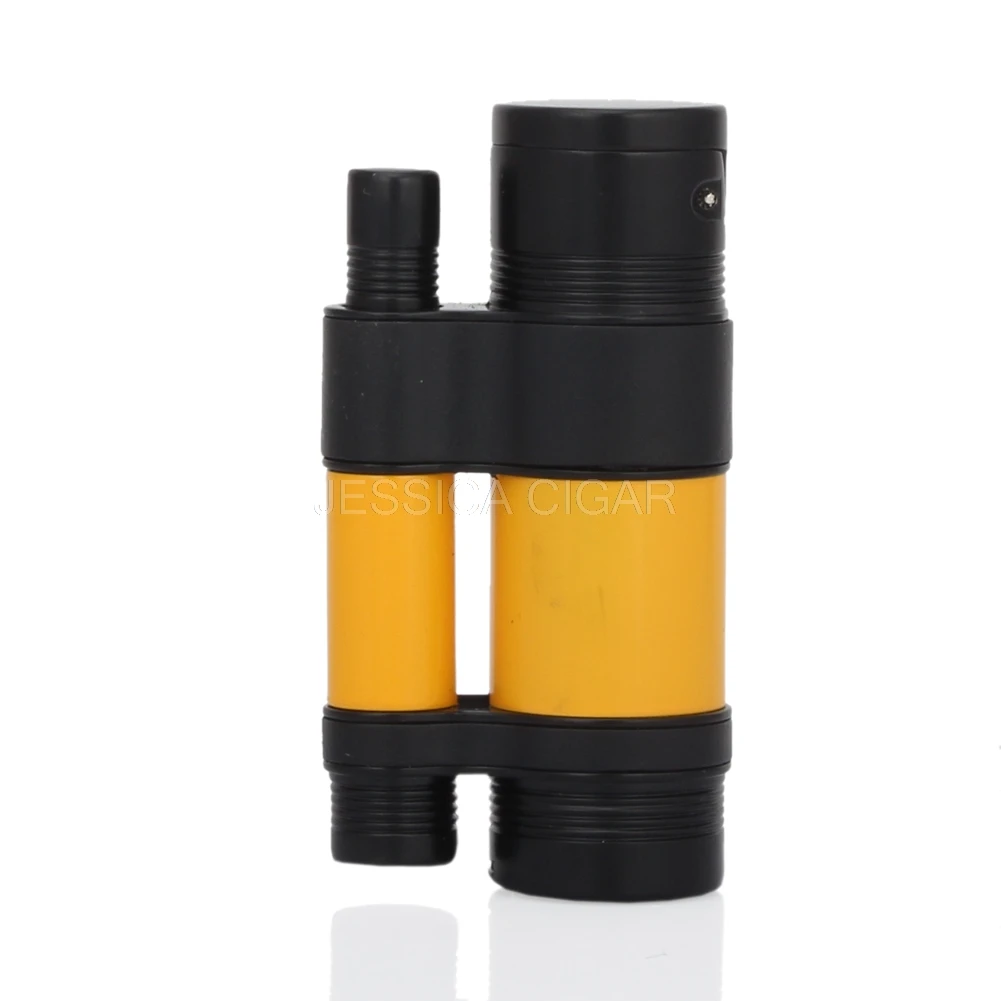COHIBA Желтый и черный карманный мини металлический ветрозащитный зажигалки 3 синий