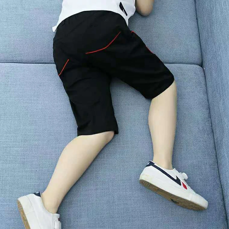 Летние модные детские бриджи двух цветов новинка 2019 повседневные Прямые шорты