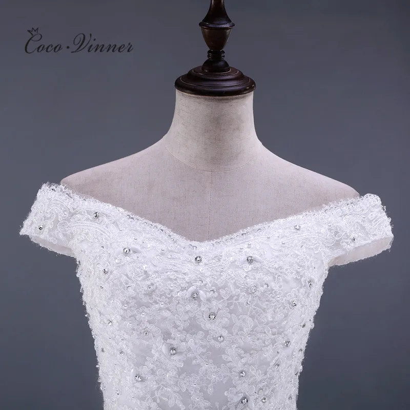 Женское свадебное платье без рукавов белое кружевное платье-Русалка со шлейфом и