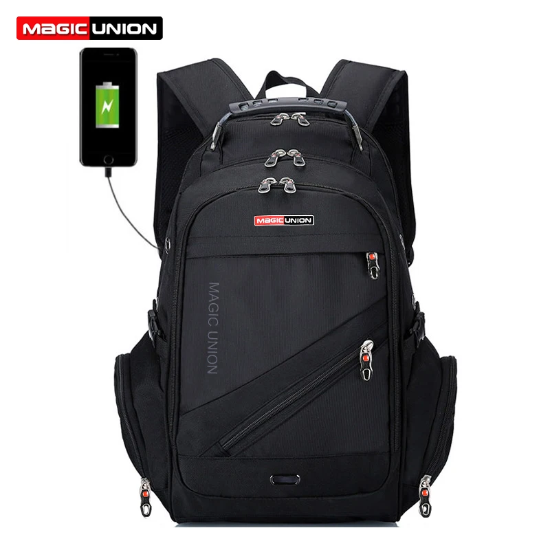Магия UNION Сумка Для Ноутбука Мужской с внешним зарядным устройством USB Рюкзаки