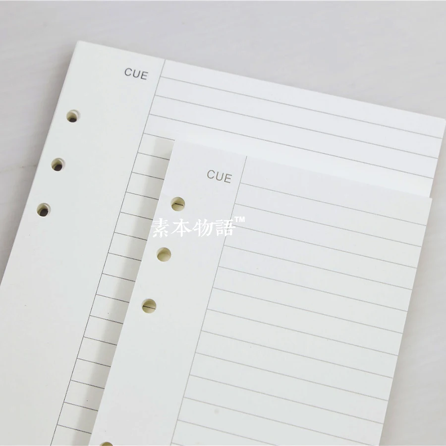 Блокнот с 6 отверстиями в форме листа для основной страницы адаптация Filofax A5 A6