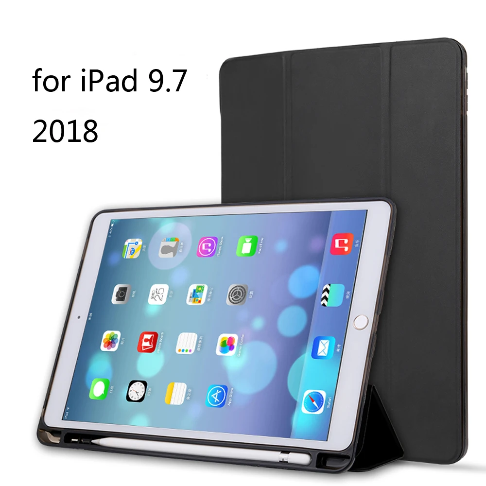 Премиум чехол из ТПУ для нового iPad 9 7 2018 сумка с слотом карандаша выпуска|Чехлы
