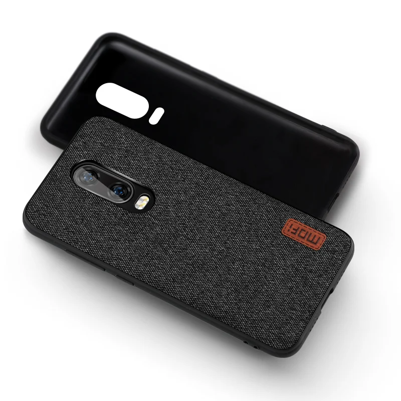 Чехол для oneplus 6t чехол MOFI One Plus 6T тканевый задней панели 1 + с мягкими силиконовыми