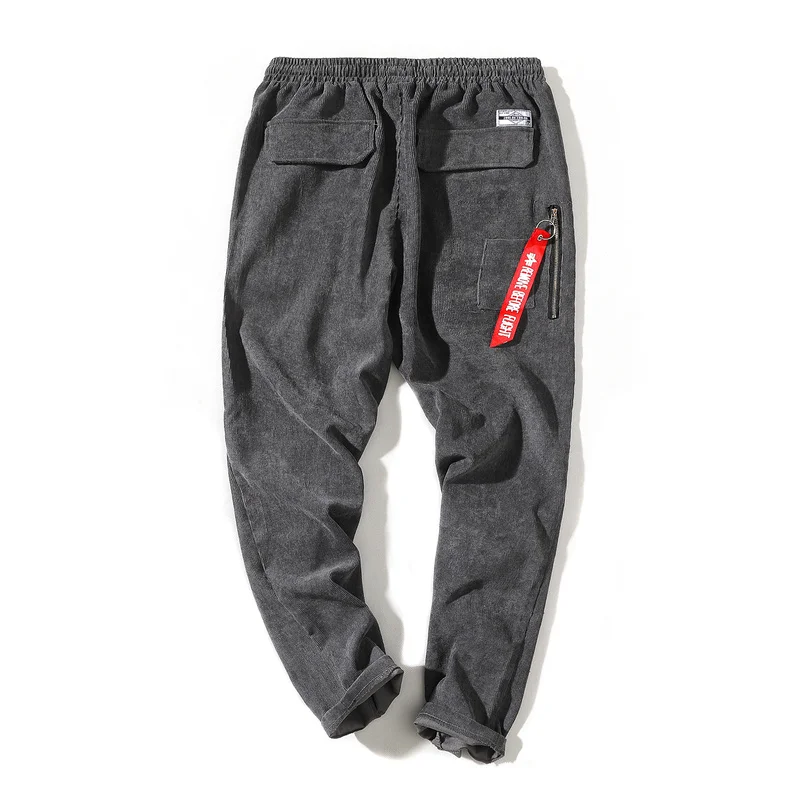 Мужские вельветовые повседневные брюки Модный Новый светильник однотонные до