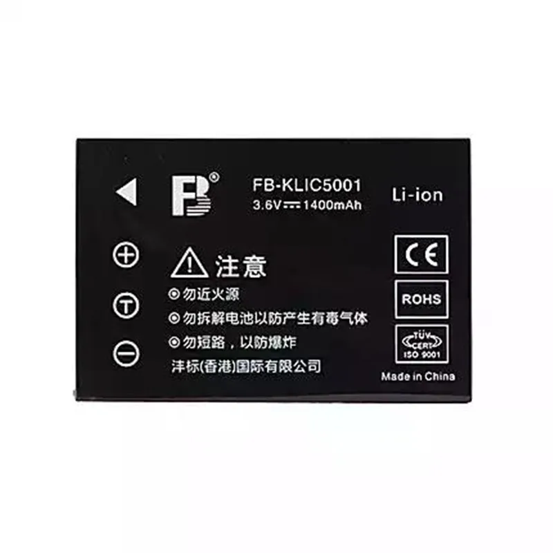 KLIC-5001 K5001 литиевая батарея 5001 батареи цифровой камеры для Kodak DX6490 DX7440 DX7530 DX7540 DX7580