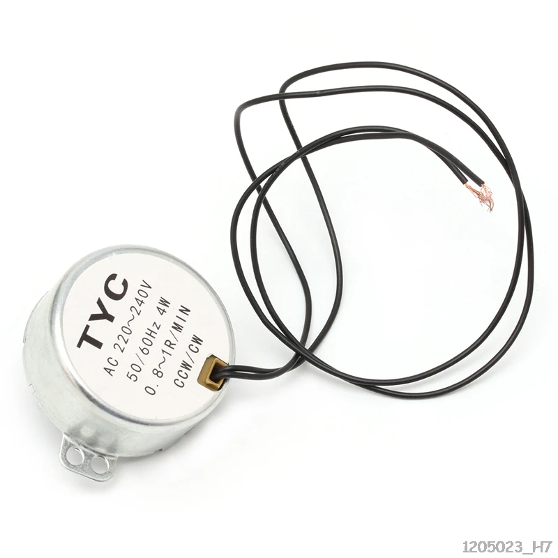 4W 50/60Hz синхронный двигатель 5/6 об/мин вращение по часовой стрелке и против Микроволновая печь Проигрыватель