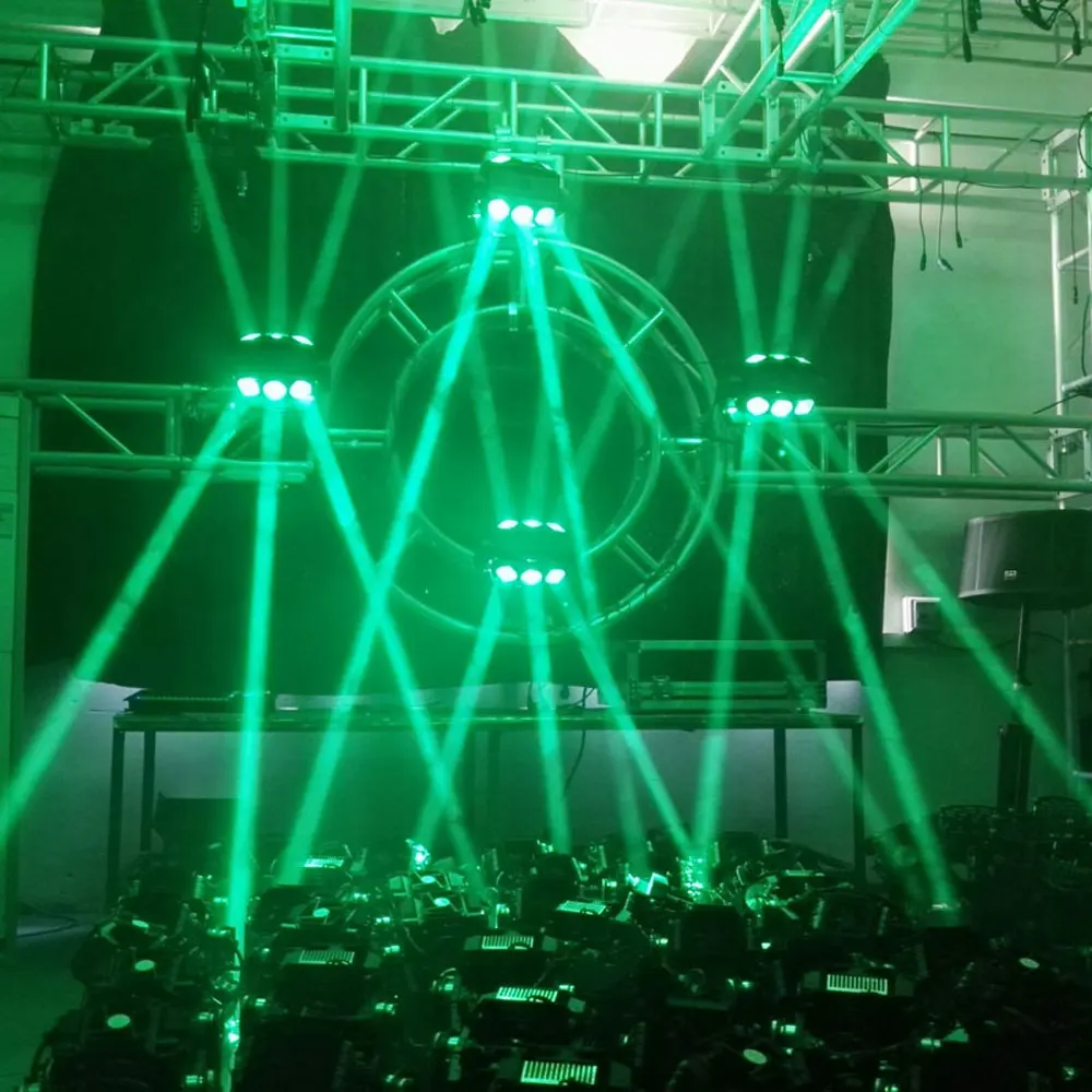 9x12w RGBW LED Beam Light DMX512 Spider Moving Head DJ /Bar /Party /Show /Stage Stage Machine | Лампы и освещение