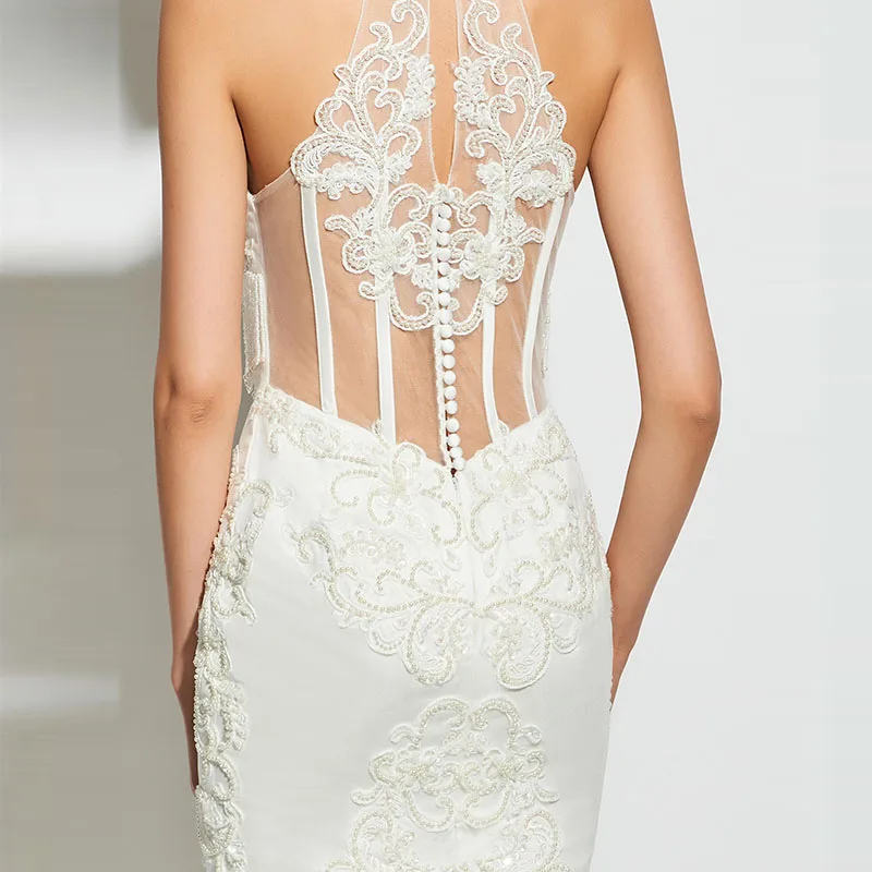Dressv коктейльное платье цвета слоновой кости элегантное с высокой горловиной на