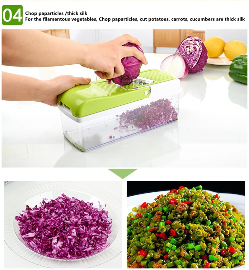 Manual Vegetable Cutter Fruit Slicer Grater Multi functional Onion Potato Cutter Food Chopper Chip Sliced Kitchen Gadget Tools