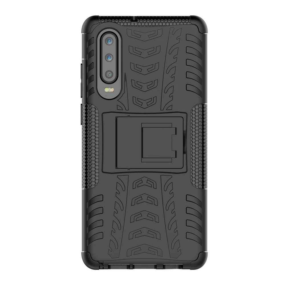Для huawei P30 Pro P30 Lite P Smare Plus / чехол жесткий пластиковый мягкий силиконовый гибридный защитный чехол с подставкой PC+ TPU чехол для телефона
