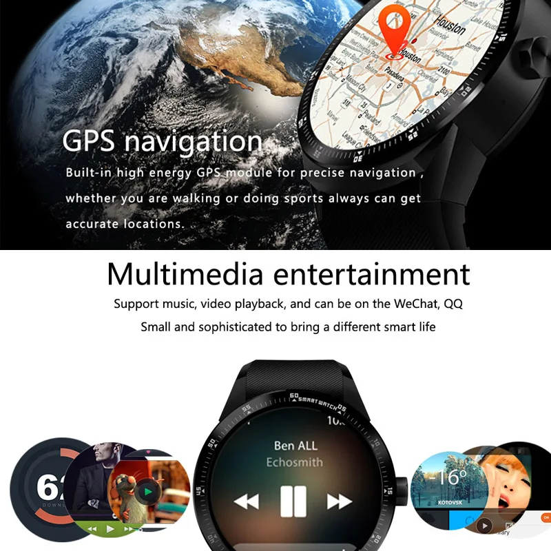 K98H 3g Смарт-часы Android 4,1 OS MTK6572A ram 512MB rom 4G поддержка nano sim-карты gps wifi сердечного ритма мужские умные наручные часы