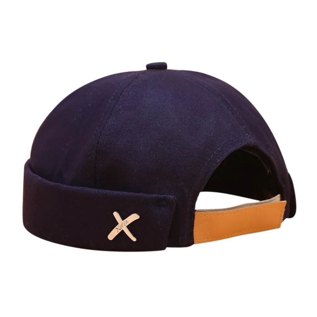 Мужская и женская шапка кепка повседневная Docker моряк механик без полей