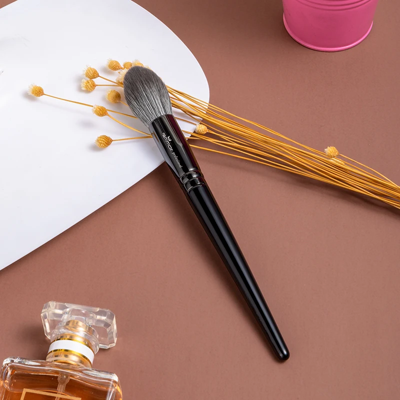 Anmor 1 шт. кисти для макияжа хайлайтер коническая деревянная ручка бронзер Кисть