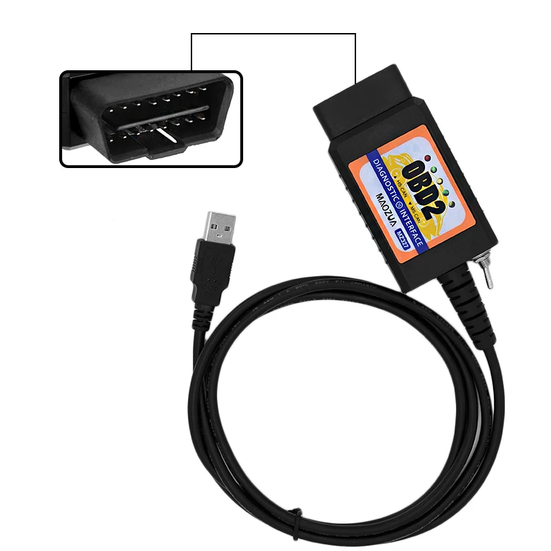 Русский MZ327 USB V1.5 модифицированный для Ford ELMconfig CH340+ 25K80 чип с переключателем HS-CAN/MS-CAN ELM327 для Ford FOCCCUS