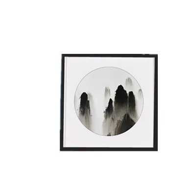 Black Квадратные Твердые деревянные фоторамки подвешивание картины рамки настенный крестиком монтаж алмазные фоторамки домашние декоративные - Цвет: Black