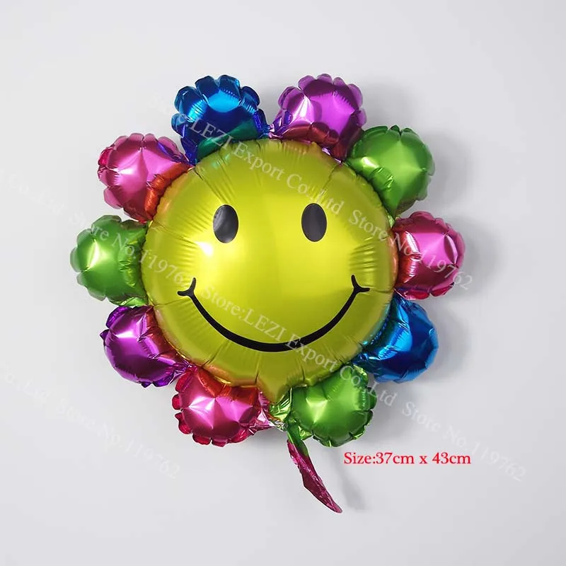 Smiling face 8 шт. мини воздушные шары из фольги в виде животного День Рождения Декор детские подарки Детские игрушки Лев Обезьяна Зебра олень корова голова животного воздушный шар - Цвет: Smiling face