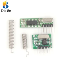 rf module 433mhz superheterodyne receiver and transmitter with antenna for arduino uno diy kits 433 mhz remote control 2ch