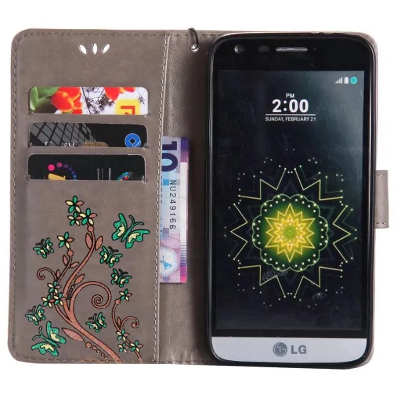 Модные яркие цветок бабочка кожа флип принципиально чехол для LG G3 D855 D850 D851 G4 H815 H818 G5 H868 g 3 4 5 V10 чехол Коке