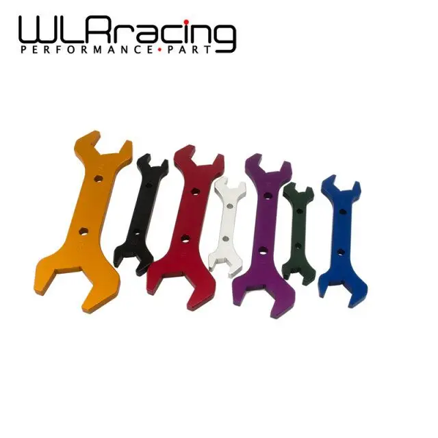 WLR RACING-алюминиевый ключ для сочленения гибких шлангов монтажный инструмент Алюминиевый гаечный ключ с двойным концом AN3-AN20(7 шт./компл.) WLR-SLW0611-SET