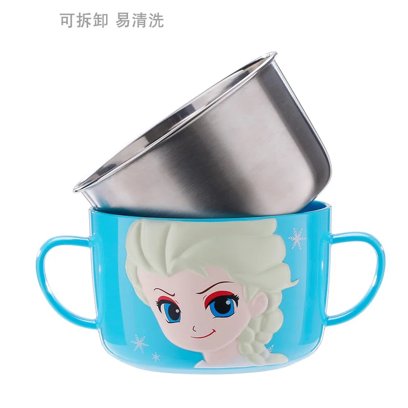 Дисней детская посуда из нержавеющей стали Ланч бокс чаша для малыша Милая