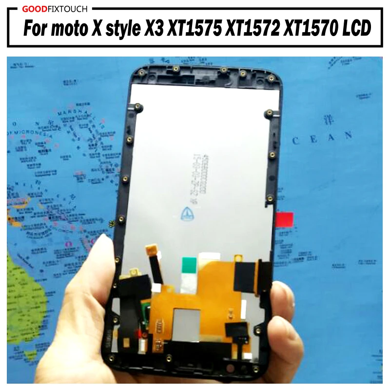 100% протестированный ЖК-дисплей для motorola moto X style X3 XT1575 XT1572 XT1570 сенсорный экран