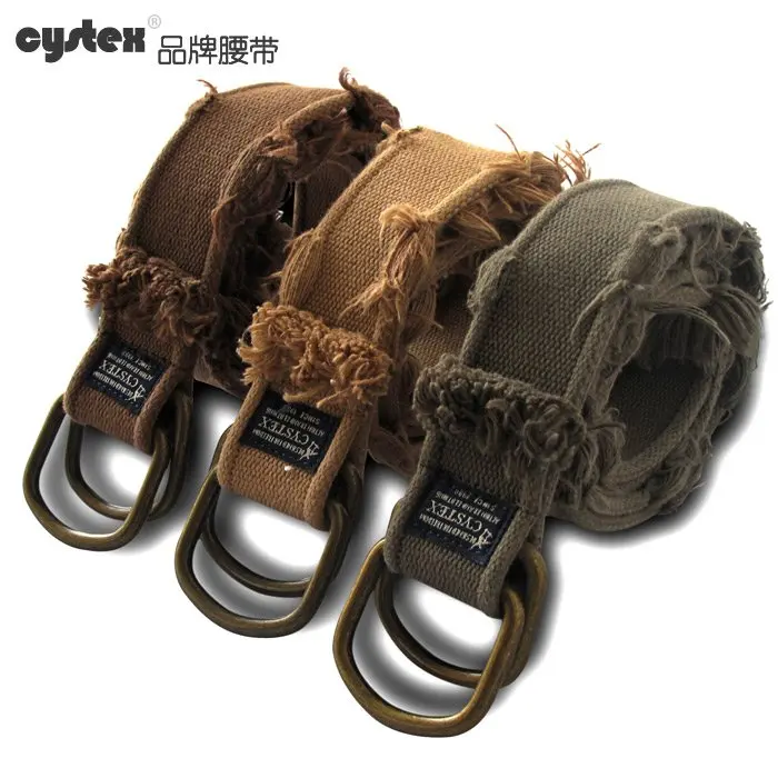 Брендовый холщовый ремень для мужчин новый дизайнерский высокого качества