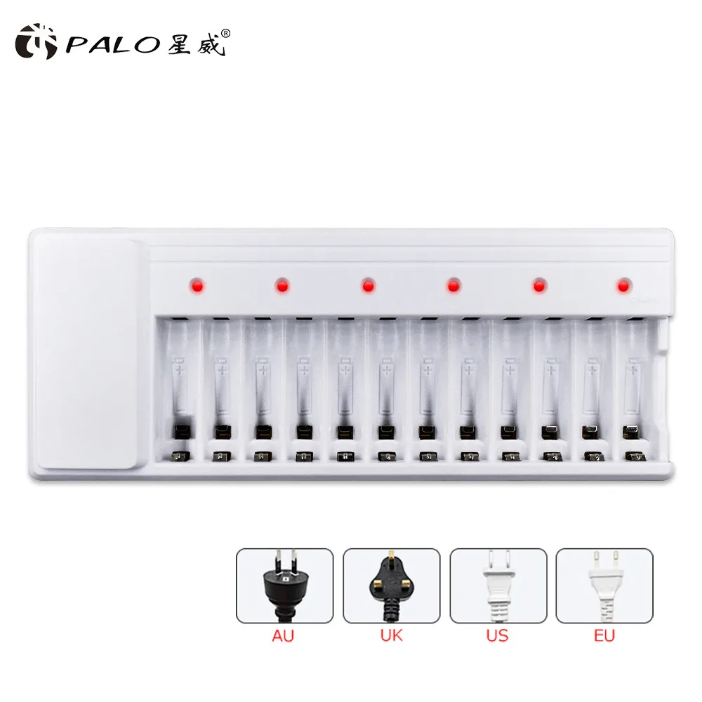 

battery charger LED Screen Intelligent AAA AA 1.2V Smart Battery Charger 12 slots FOR rechargeable AA AAA NIHM BATTERY