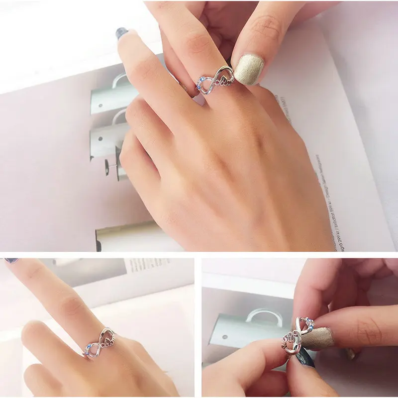 Кольцо женское с инвертированным фианитом 8 букв|Кольца| |