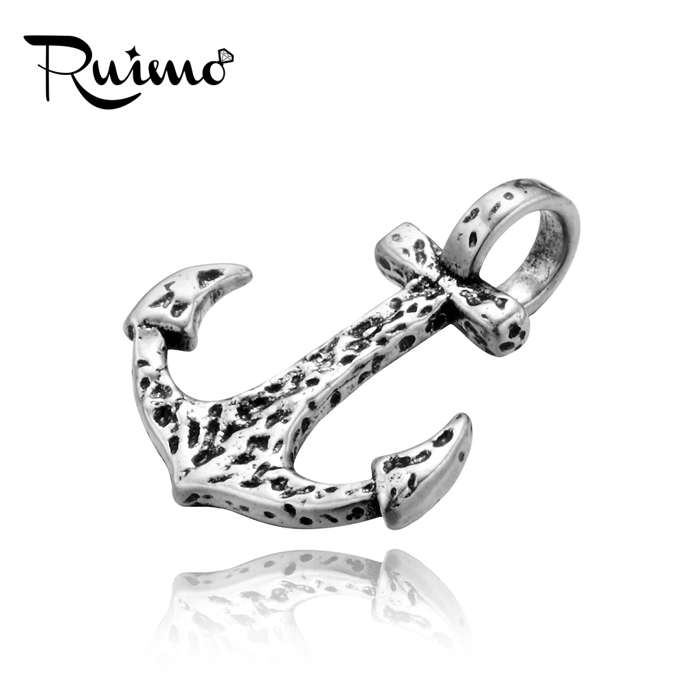 Металлическая бронзовая подвеска якорь RUIMO подвески с серебряным покрытием