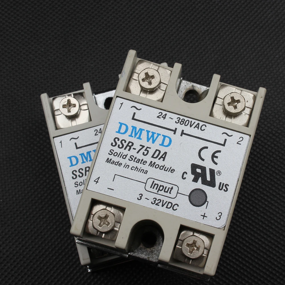 TOP BRAND DMWD 1pcs solid state relay SSR-75DA 75A 3-32V DC TO 24-330V AC SSR 75DA High quality | Обустройство дома