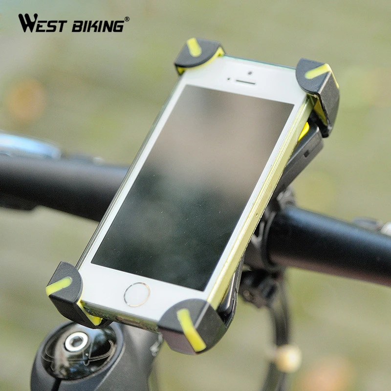 Запад biking Велоспорт телефон владельца мотоцикла MTB Рули для велосипеда держатель для сотового телефона GPS Велоспорт телефон Поддержка подставка держатель