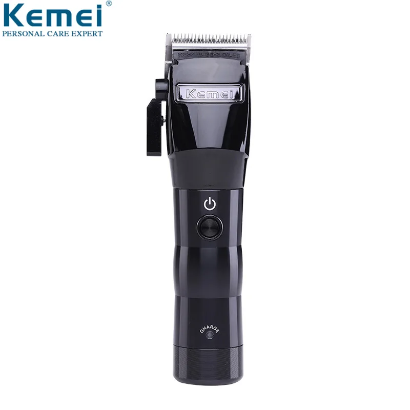 Máquina de Cortar Poderosa sem Fio Kemei Cabelo Profissional Elétrica Aparador Máquina Corte Barbeiro Ferramentas Estilo
