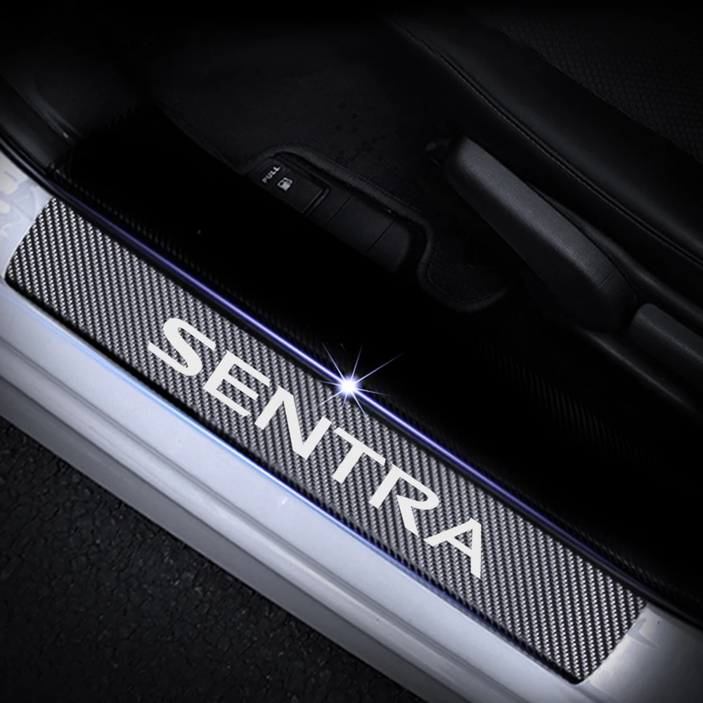 Автомобильный Стайлинг для Nissan Sentra X-Trail углеволоконная виниловая Стикеры порога