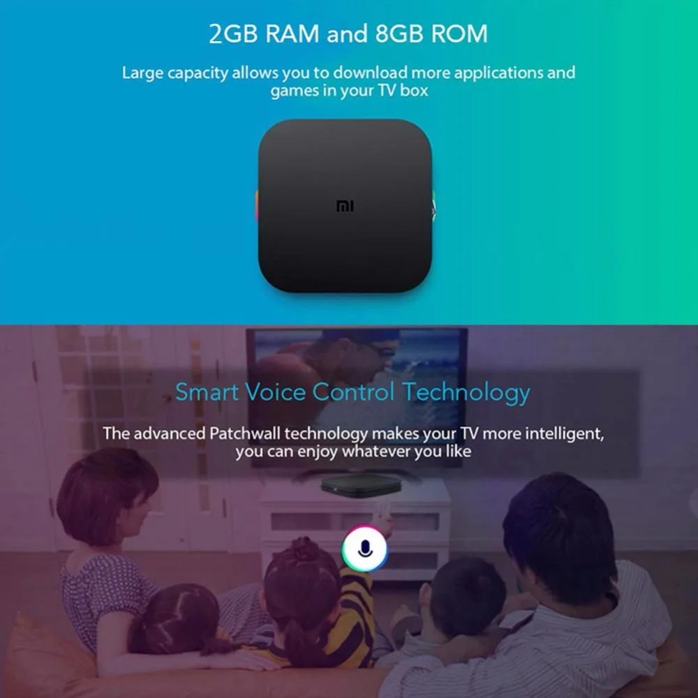 Xiaomi mi Box S глобальная версия 4K HDR Android tv Box Strea mi ng медиаплеер и Google Assistant пульт дистанционного управления Smart tv mi Box 4