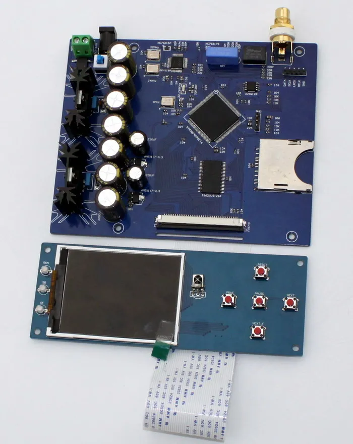 Цифровой циферблат STM32F407ZET6 AK4118 SD без потерь коаксиальный/II2S выход поддерживает