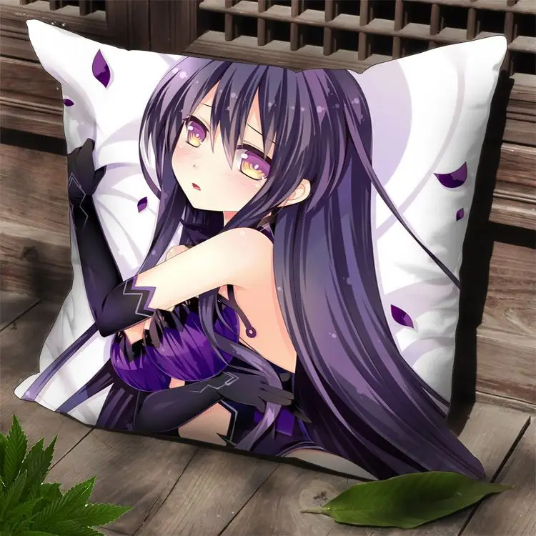 

New Dakimakura Tohka Date A Live Square Anime Japanese Pillow Case SPC35
