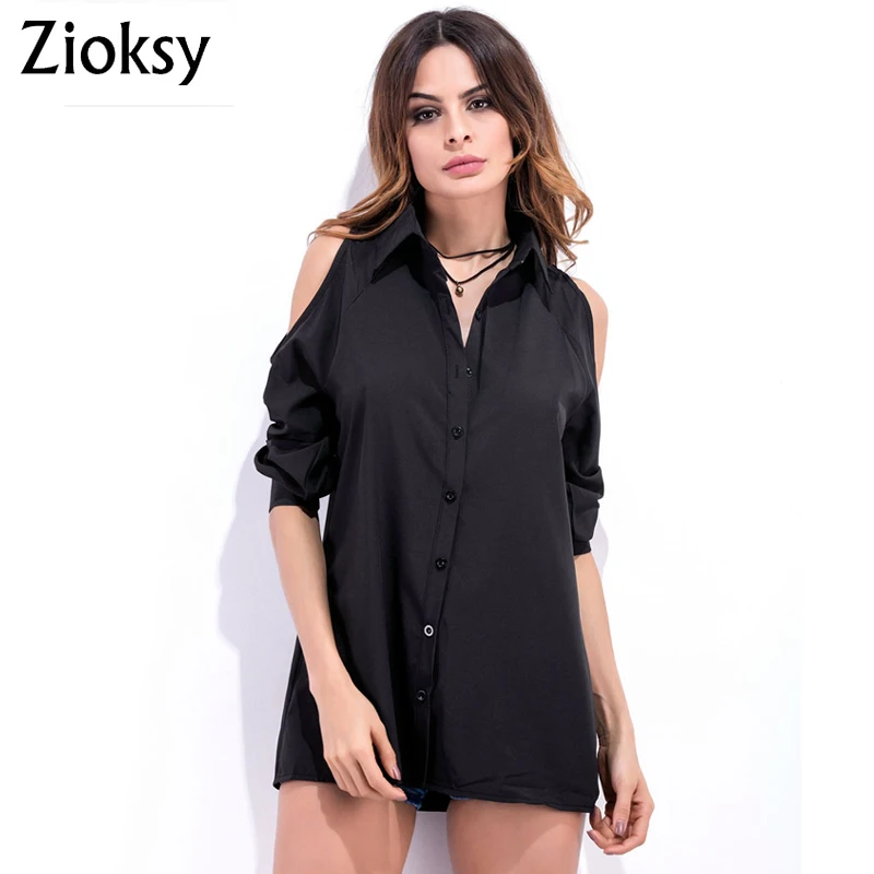 Zioksy 2017 летняя новинка Женская Сексуальная блуза с открытыми плечами рубашка