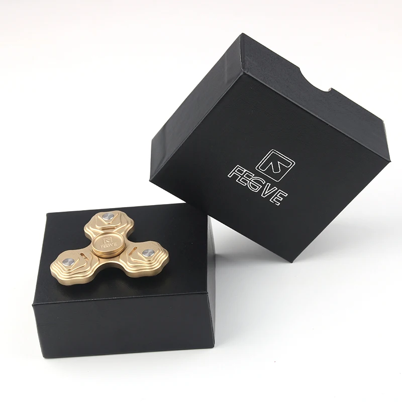 Fegve палец блесны Непоседа Титан Медь EDC руки Spinner Для аутизма и СДВГ беспокойство