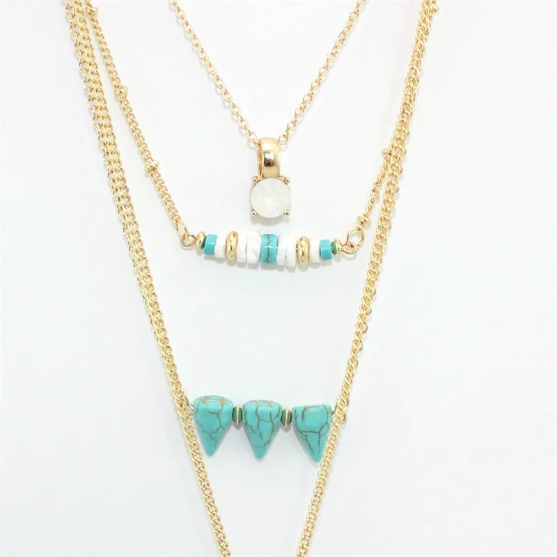 XQ 2016 Бесплатная доставка Новая мода рулон оболочки мозаика четыре слоя necklaceGirl