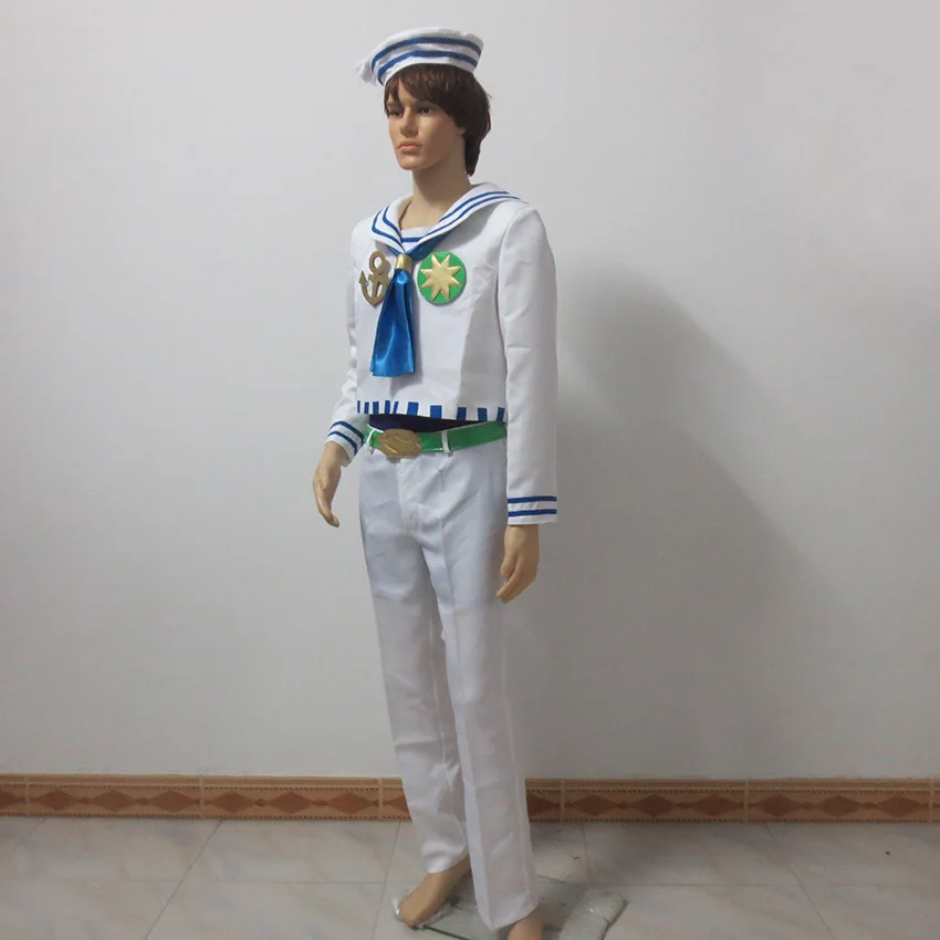 Необычное приключение JoJo костюм для косплея Josuke Higashikata униформа Хэллоуина наряд
