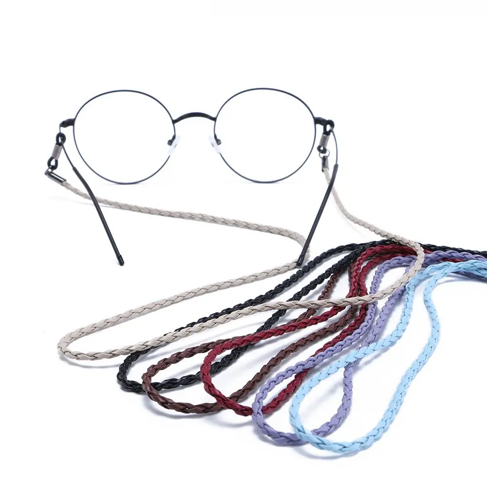 

Colorful Leather Glasses Chain Neck Strap String Rope Band Eyeglass Cord Adjustable Glasses Holder Eyewear Spectacle Strap