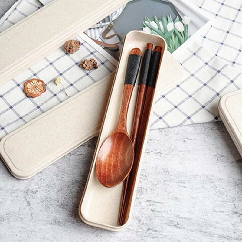 2 шт. деревянные японские столовые приборы в коробке | Дом и сад