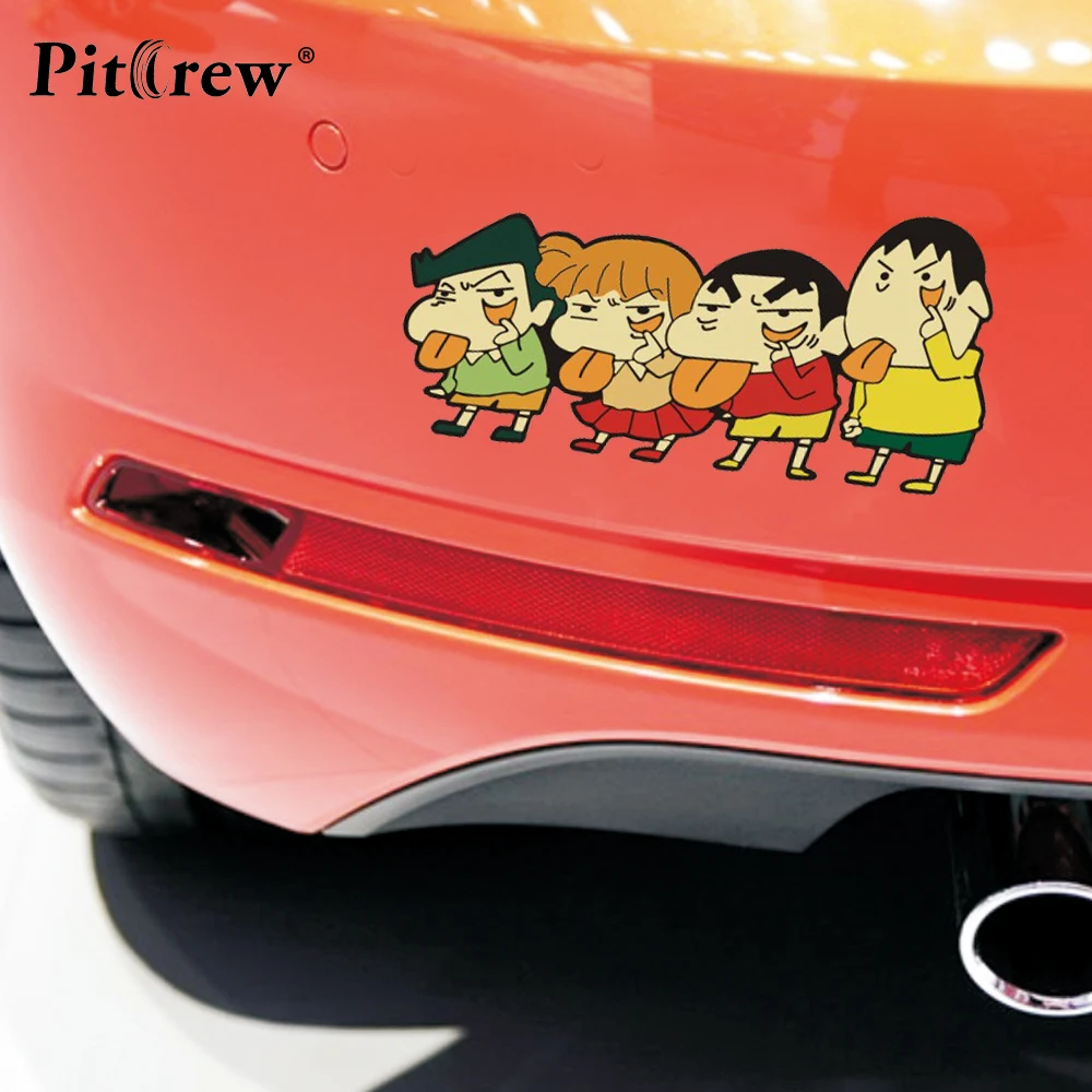1 шт. 18 7*9 см милый Crayon Shin-Chan детский стиль аниме мультяшный автомобиль наклейки и