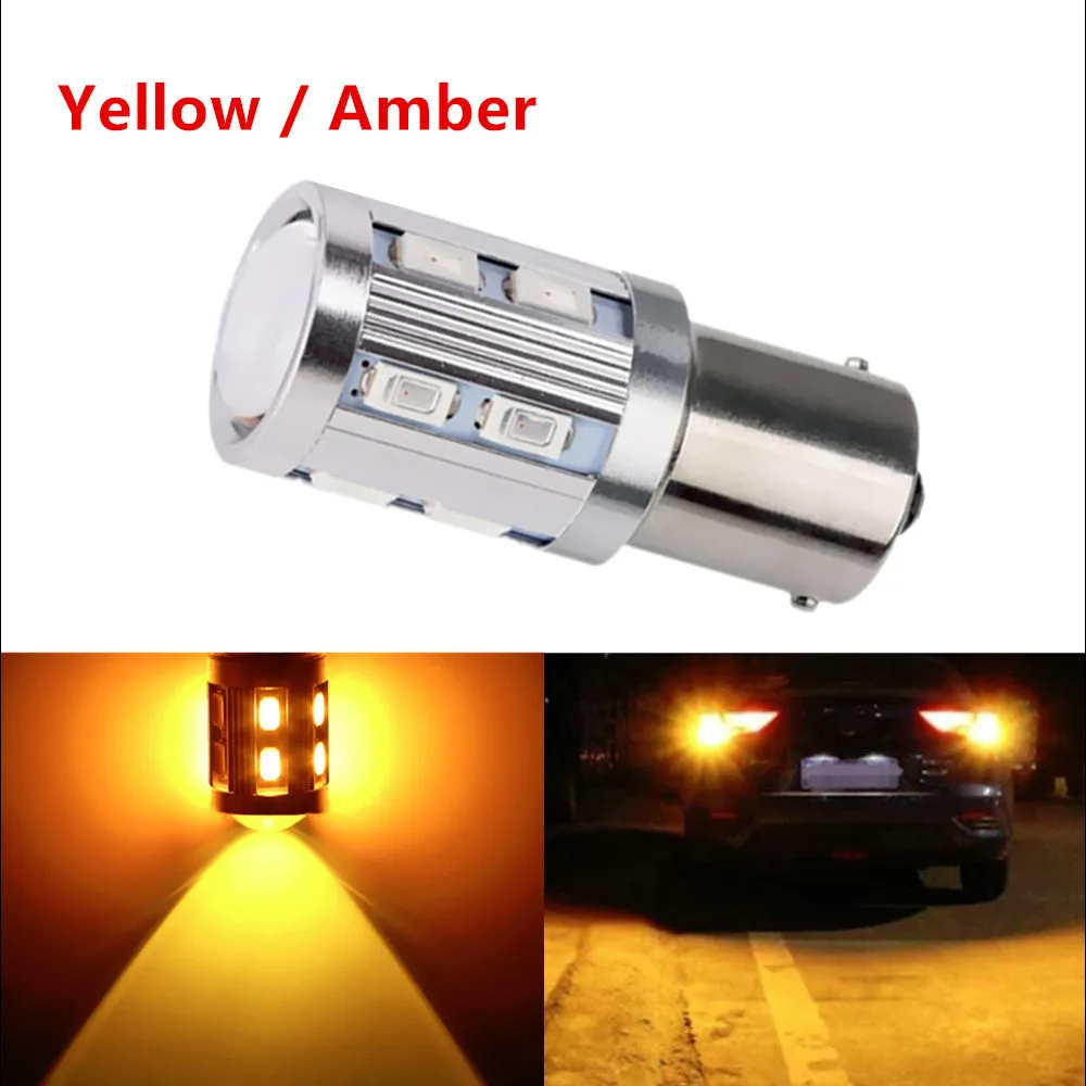 2 шт. Автомобильные светодиодные лампы 1156 BA15S 12 SMD Samsung 5730|Сигнальная лампа| |